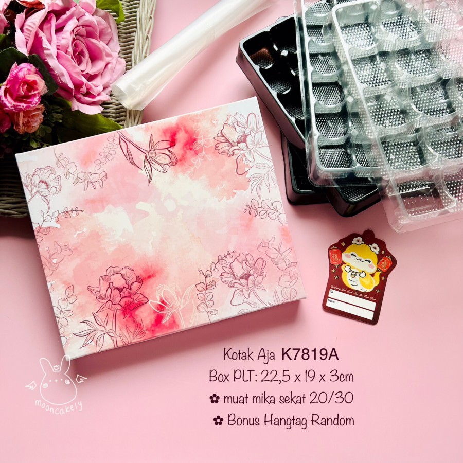 

(10pcs) Kotak Sincia K7819 Box Imlek Dus Mika Sekat 20/30 Nastar Lapis Mini | Varian K88| K78