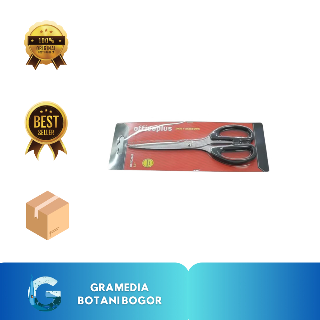 

Gramedia Bogor - OFFICE-P DAILY SCISSORS BLACK 8.3` OP-SC2042