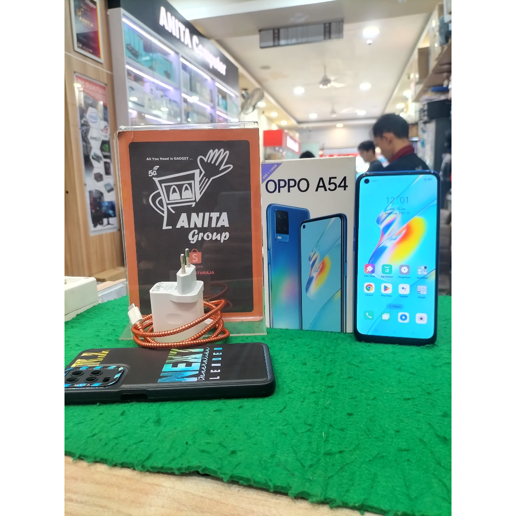 SECOND OPPO A54 RAM 6/128GB (BLUE) FULLSET