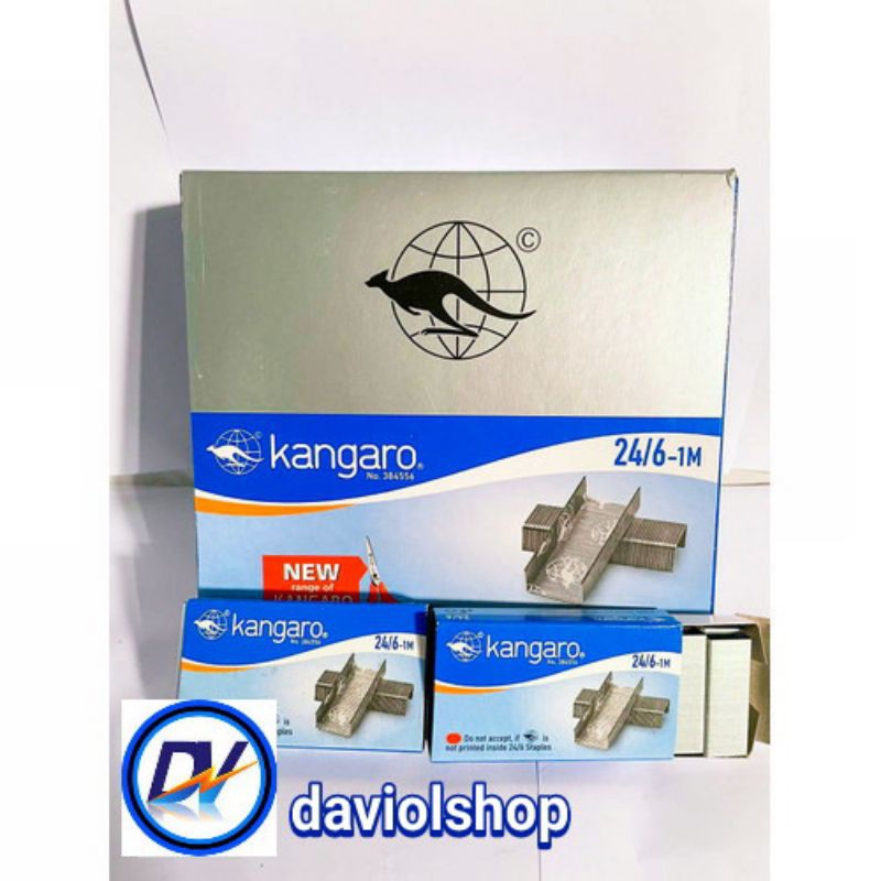 

Isi Stapler / Staples merk Kangaro No. 24/6 (per 1 kotak kecil)