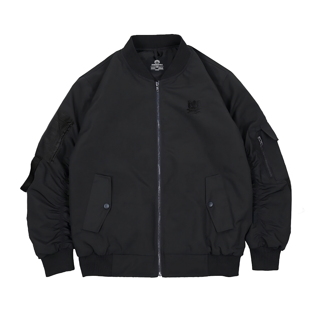 Morph Bomber Jacket Black - Futura Jaket Unisex Waterproof