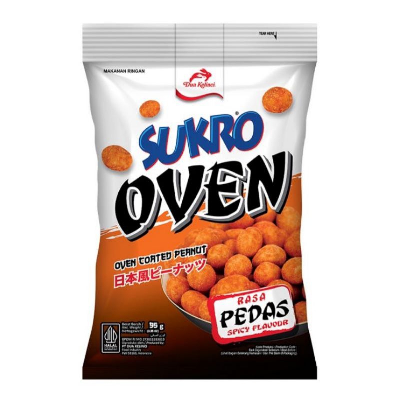 

Dua Kelinci Kacang Sukro Oven Pedas 95 g