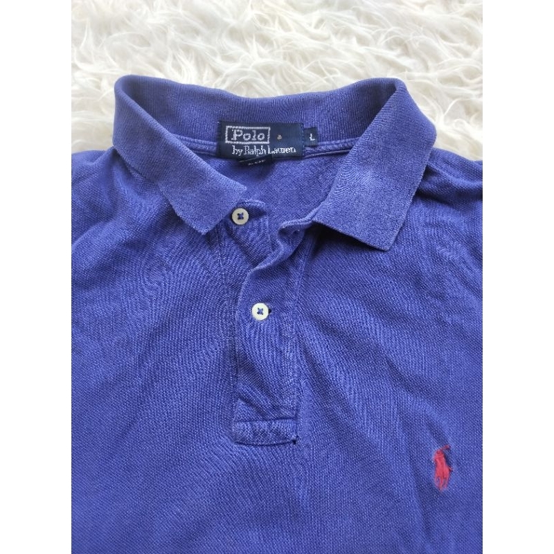 preloved polo ralph lauren shirt kaos polo in purple