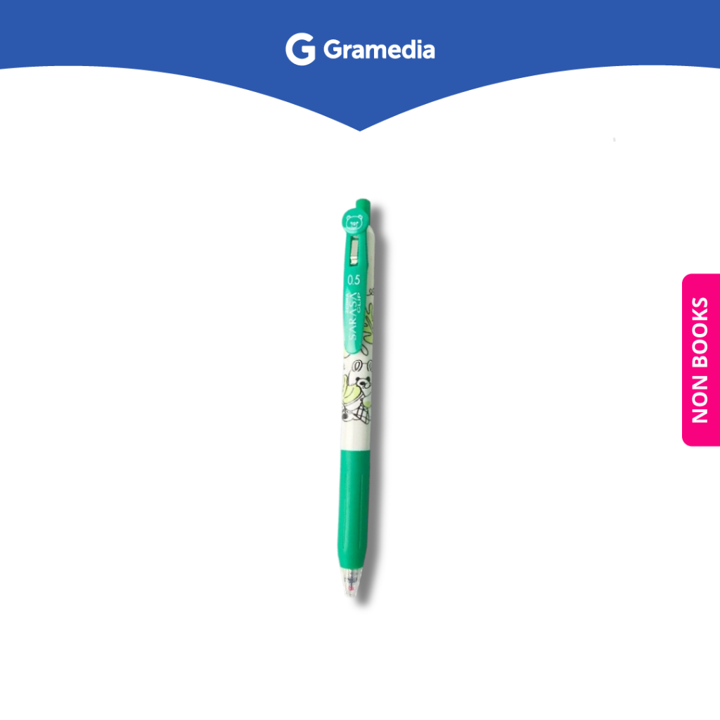 

Gramedia Depok - ZEBRA SARASA CLIP 05 SINGLE BEAR GREEN