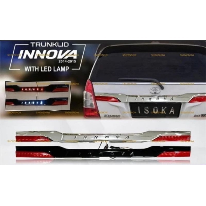Trunklid Lampu Innova 2014-2015 cocok untuk Upgrade