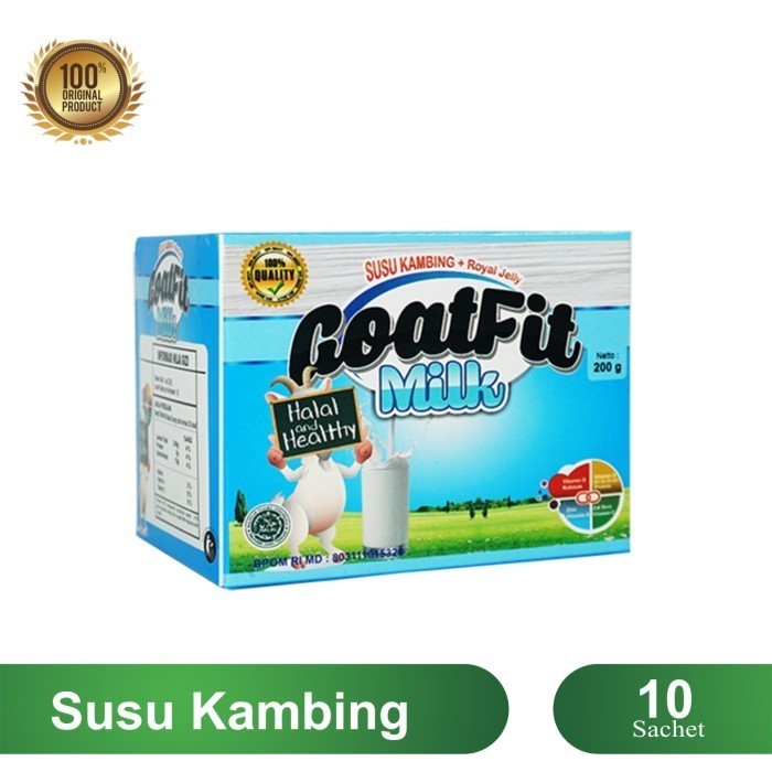 

GoatFit Milk Susu Kambing Etawa Plus Royal Jelly 200g | susu penambah nafsu makan dan penguat tulang original