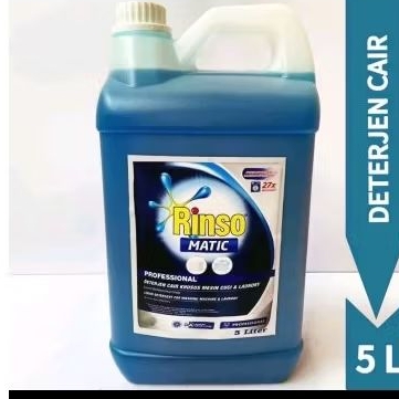 rinso matic deterjen cair 5 liter/deterjen cair laundry promo (no sticker)