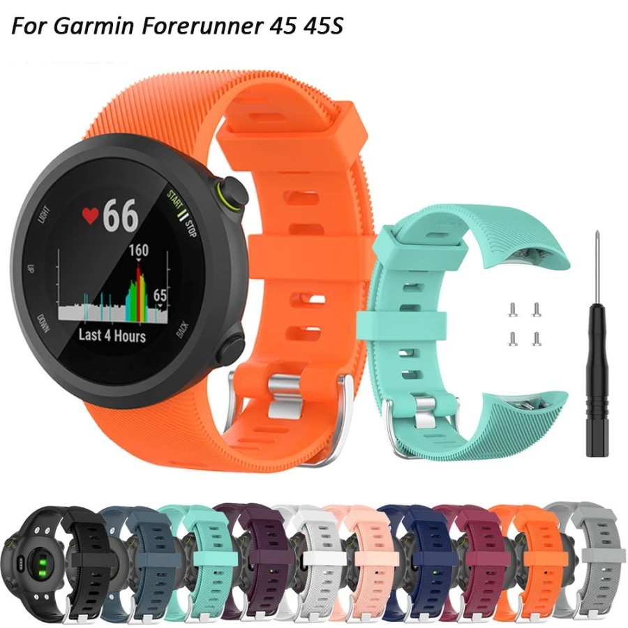 Strap Silicone / Tali Jam Garmin Forerunner 45 / 45S / Swim 2