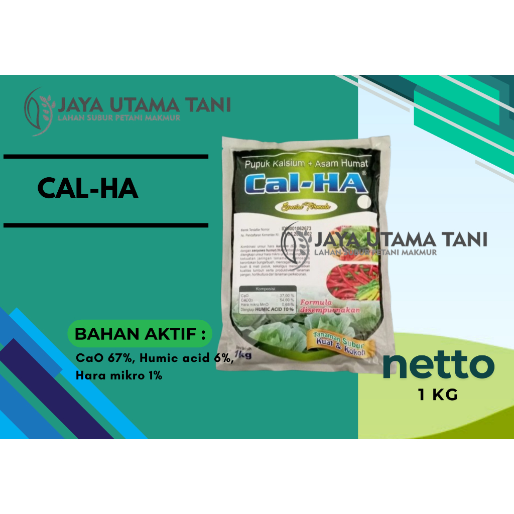 Calha / CAL-HA 1 KG PUPUK KALSIUM + ASAM HUMAT CAL HA