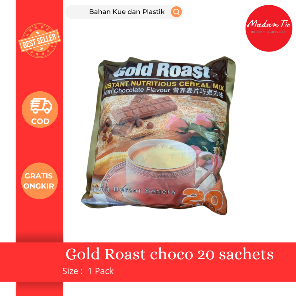 

Gold Roast Cereal Chocolate 30gr (20pcs/pack) sereal coklat instant