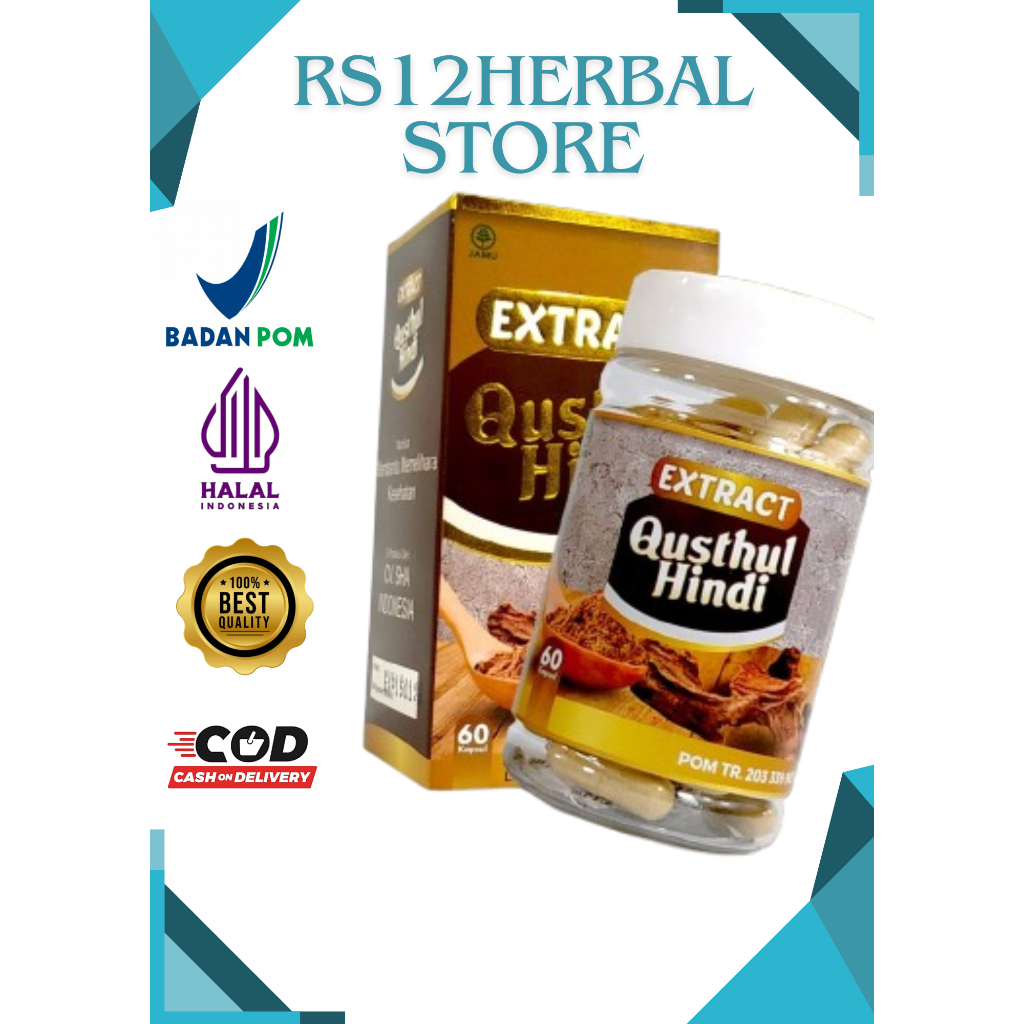 Kapsul EXTRACT Qusthul Hindi 60 kapsul Syifa Herbal Qustul Hindi QIST HINDI