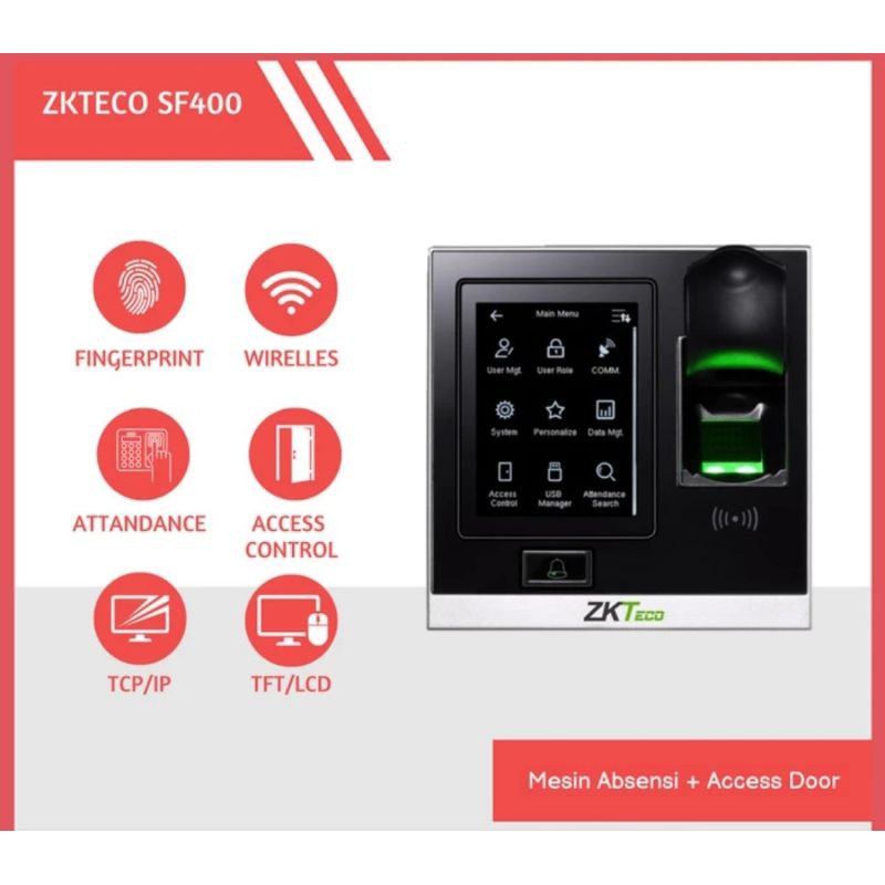 ZKTECO SF400 Mesin Absen Absensi / Fingerprint ZKTeco