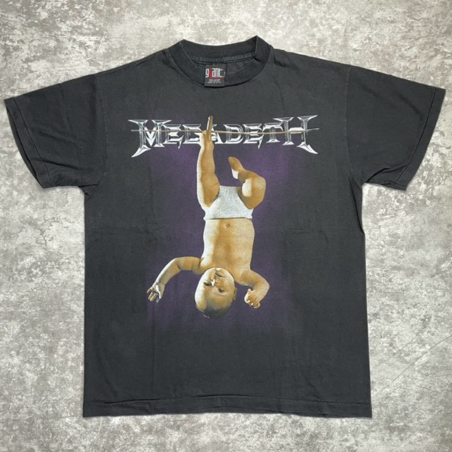 KAOS BAND FADED TAG GIANT MEGADETH BABY