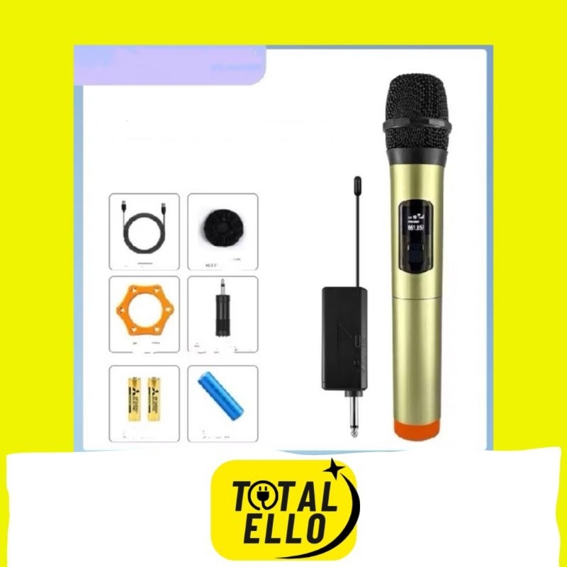 TOTALELLO - Mic Wireles USB Bluetooth Tanpa Kabel.