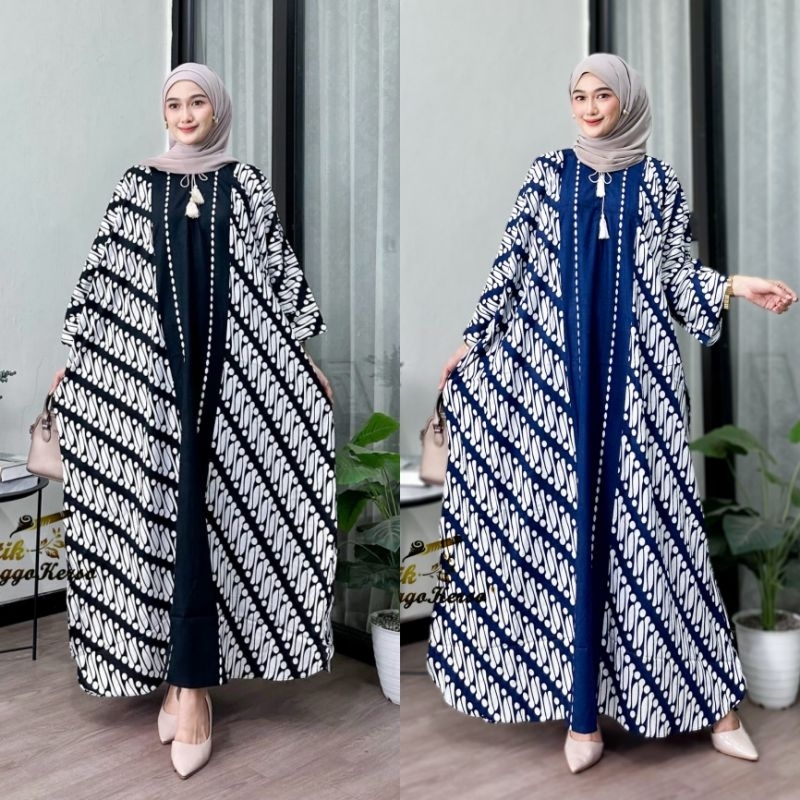 MARWAH ABAYA // GAMIS ARAB HITAM JATBLACK PREMIUM // OUTER BUSUI MEWAH KEKINIAN By Azkia