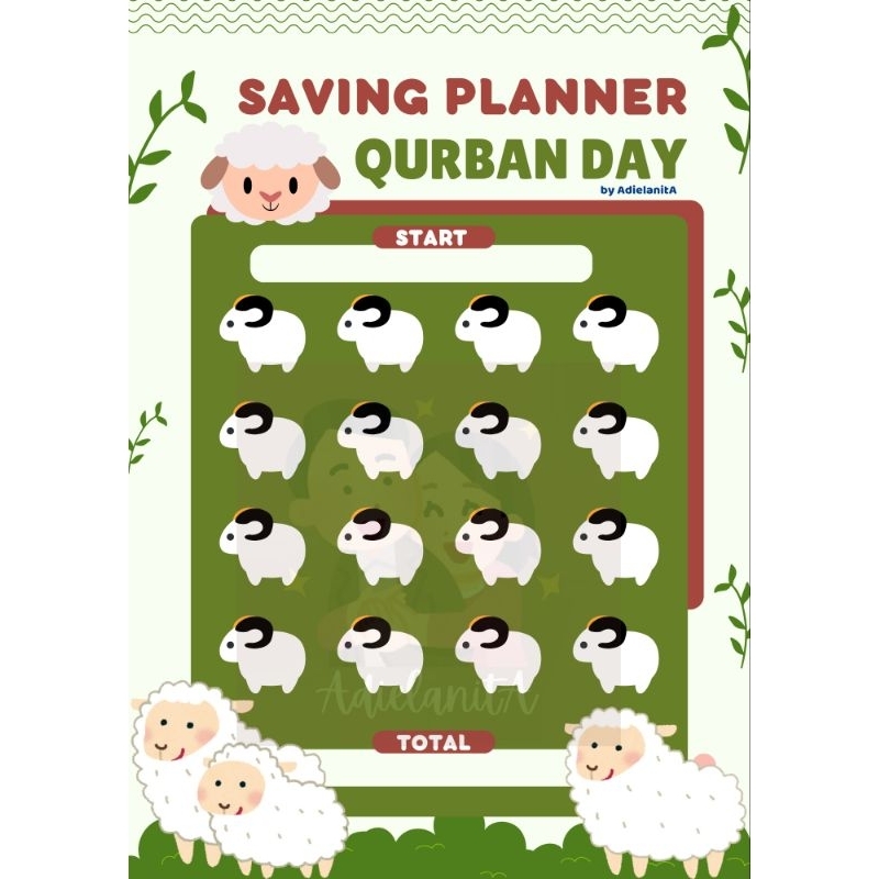 

A5 A6 Saving Challenge Kurban / THR / Haji / Umroh Nabung