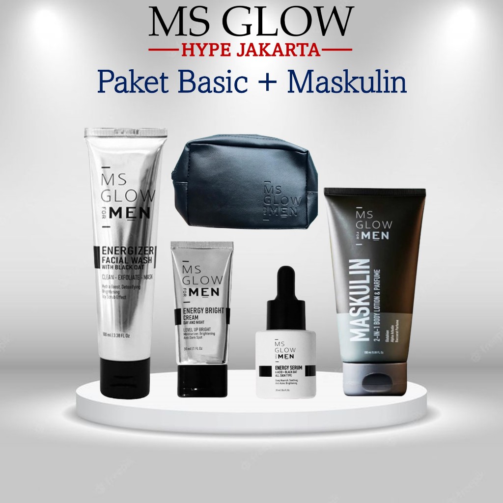 MS GLOW FOR MEN Paket Basic + Maskulin