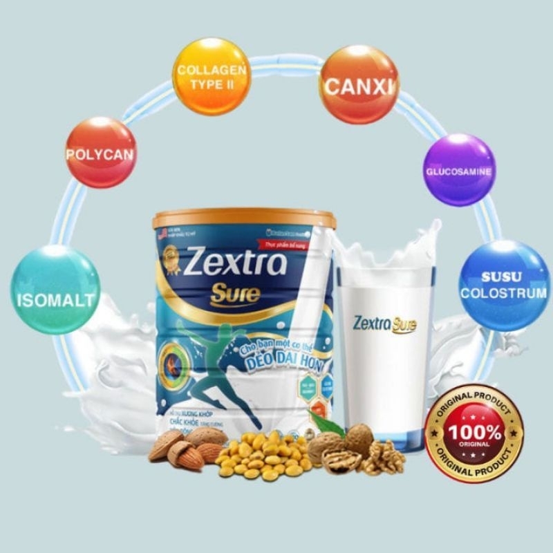 

Zextra Sure Susu Platinium Asli Original Atasi Tulang & sendi Terbaik