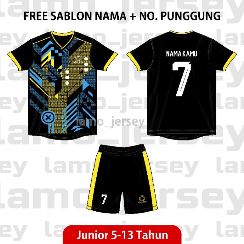 ( free sablon NAMA NOMOR ) Baju bola anak / baju futsal anak-anak / jersey bola anak laki-laki perem