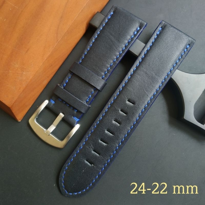 Tali jam tangan kulit asli 24mm / strap jam tangan vidileather