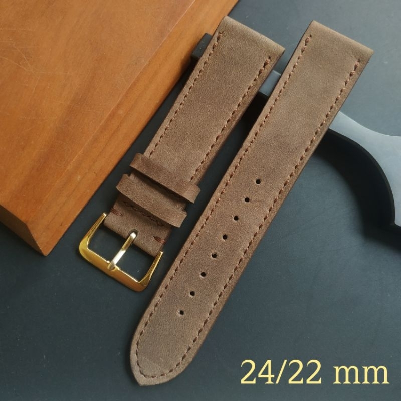 Tali jam tangan kulit asli 24mm / strap jam tangan vidileather