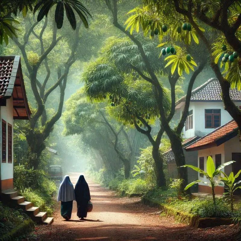 pemandangan desa43 poster jumbo ready terharu