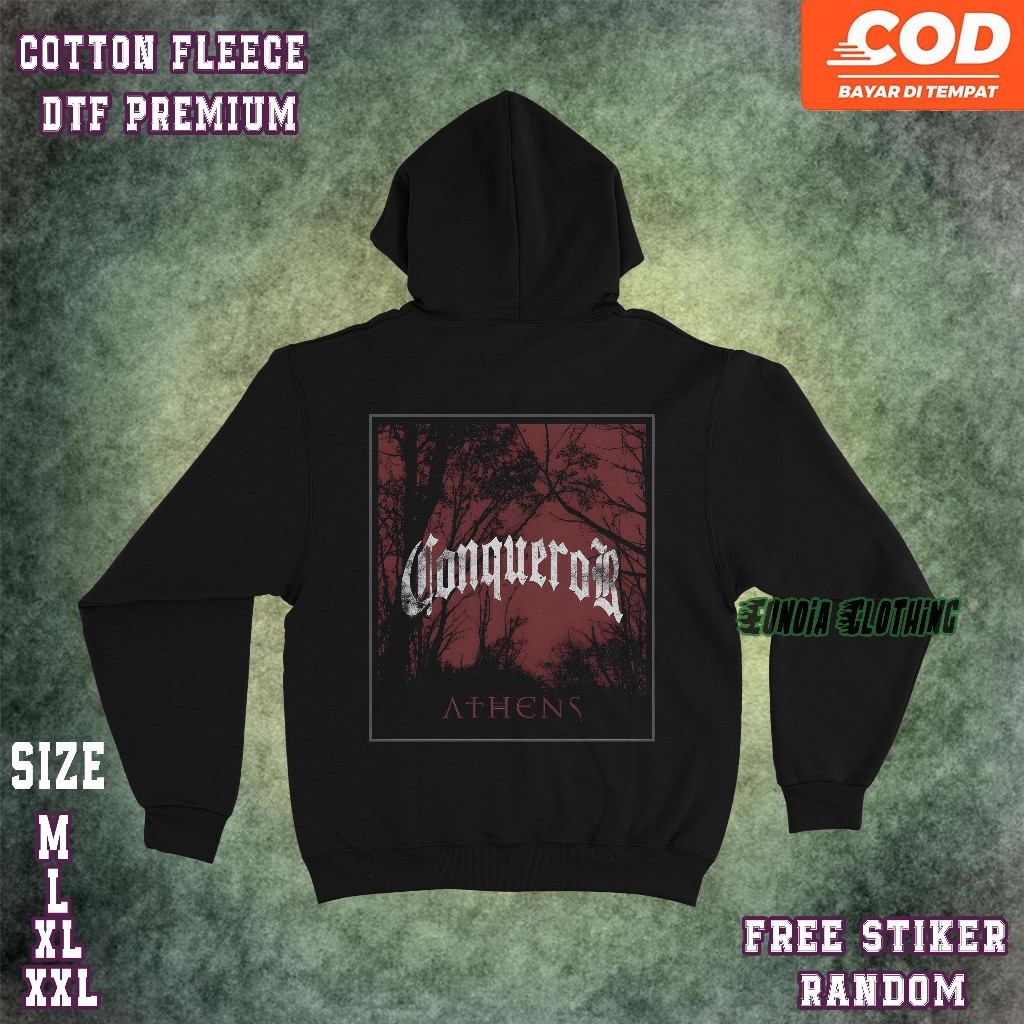 Jacket Hoodie Eunoia Conqueror - Hoodie Pullover - Sweater Hoodie Distro Pria dan Wanita - Free Stic