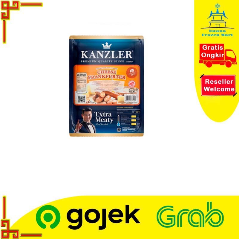 

Sosis Keju Cheese Frankfurter 360 GR - KANZLER
