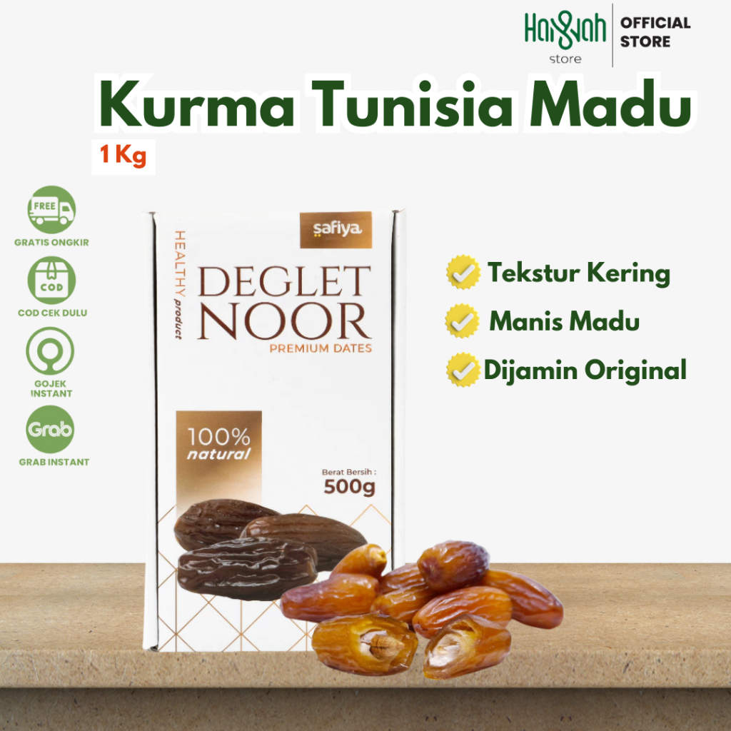 

Kurma Tunisia Madu 1 Kg Deglet Nour Tunisia | Kurma Tanpa Tangkai Premium