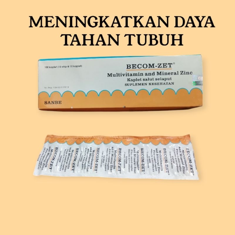 BECOM -ZET VITAMIN C 750 Mg Strip 10 Tablet