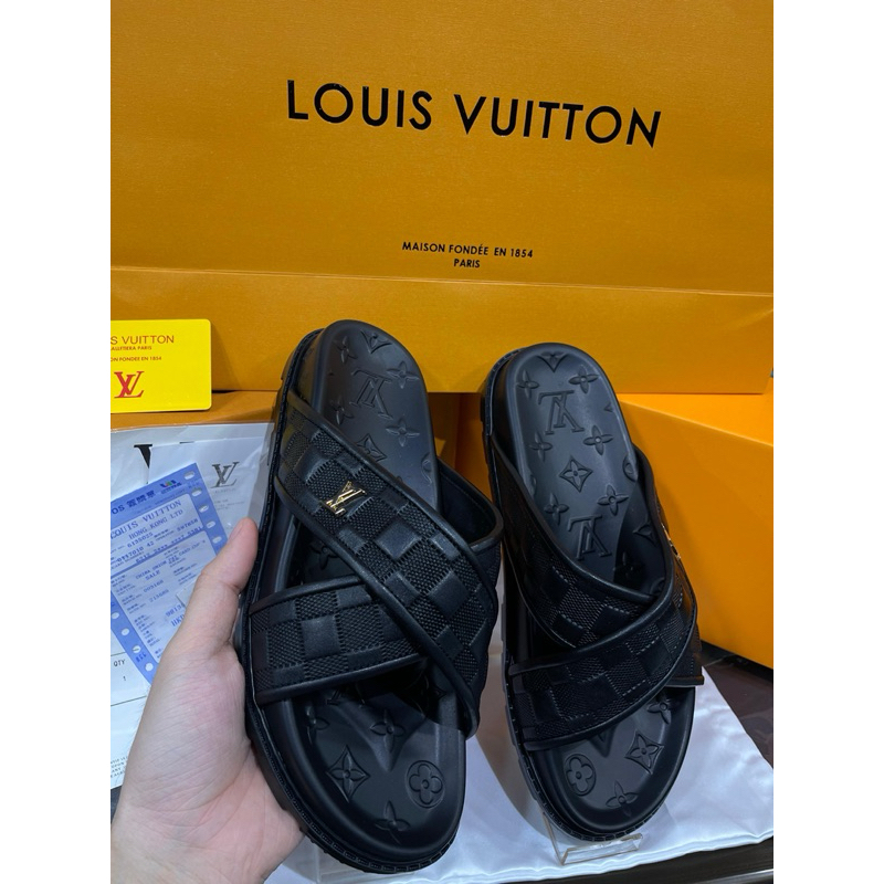 SANDAL PRIA IMPORT LOUIS VUITTON ORIGINAL HIGH QUALTY 100%