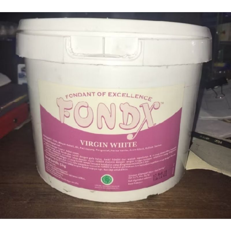 

FONDANT FONDX VIRGIN WHITE 500GRAM