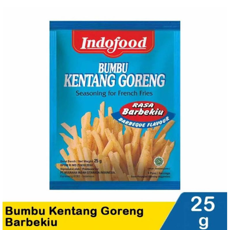 

Indofood Bumbu Kentang Goreng Barbekiu 25G