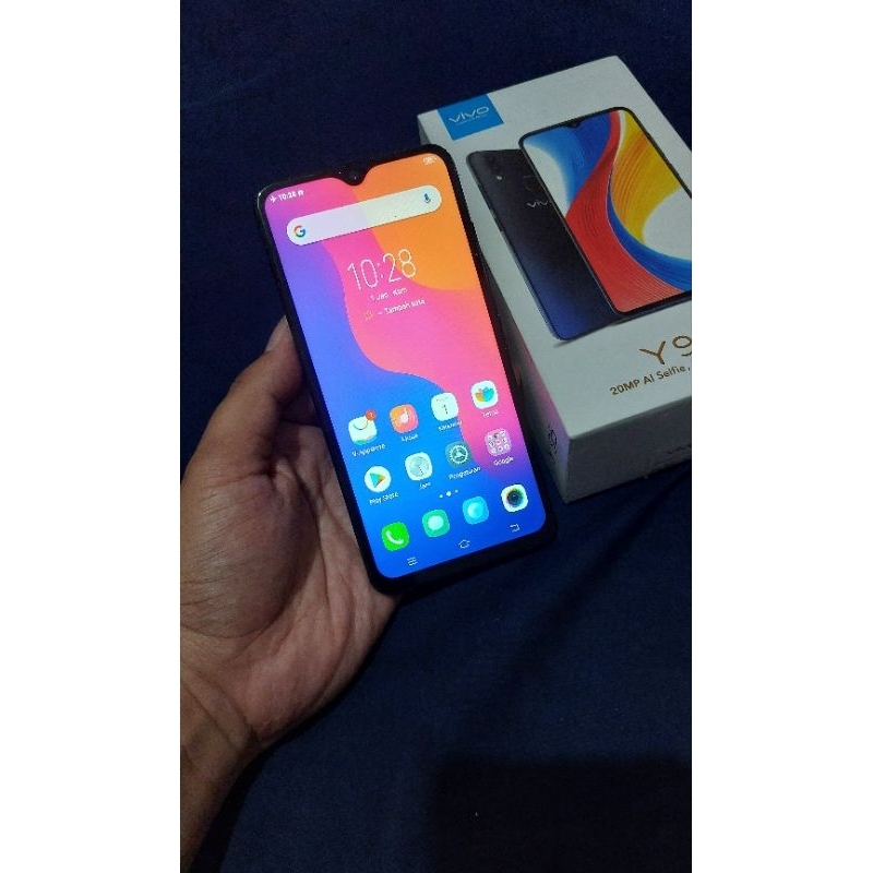 vivo y95 ram 4gb fulset lengkap normal garansi resmi hp bekas murah