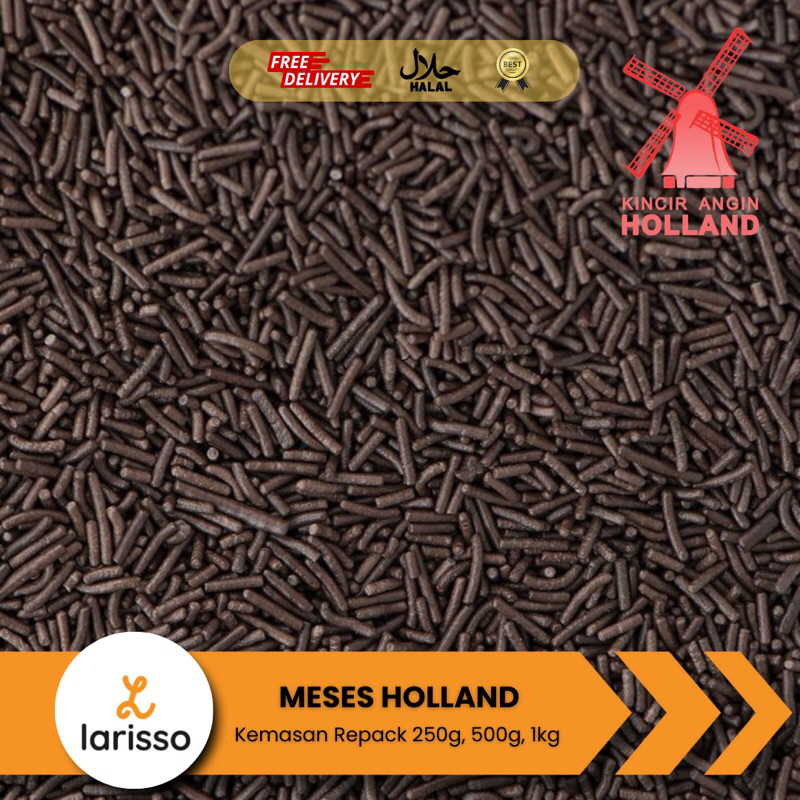 

Holland Meses/Mesis Coklat Repack 250gr 500gr & 1kg - Topping Cake Coklat Compound