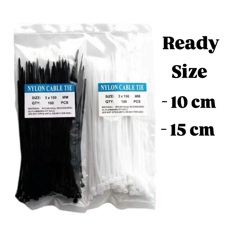 

Kabel Ties 15cm isi 100pcs / Kabel ties 10cm isi 100pcs / Cable Ties 10cm 15cm / Kabel ties 2.5x100mm / Kabel ties 2.5x150mm