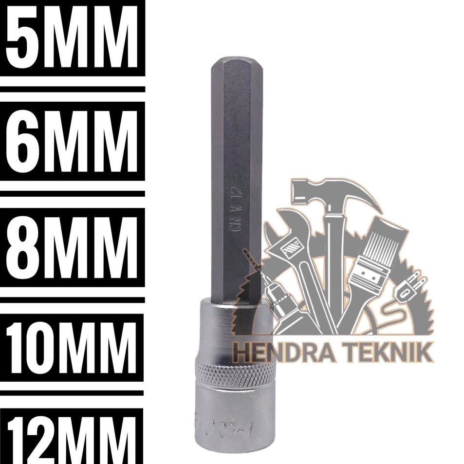 Special Quality  MATA SOK HEX 5MM 6MM 8MM 1MM LONG CRV KUNCI BAUT L 5 6 8 1 MM KUNCI SOCK SEGI 6 SOK