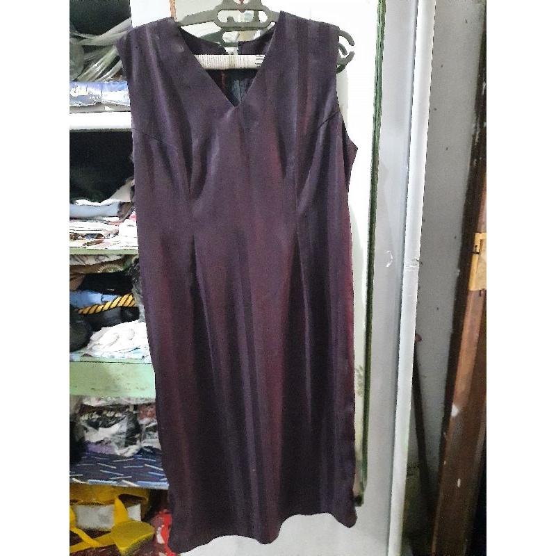 preloved dress kutung wrna ungu tua