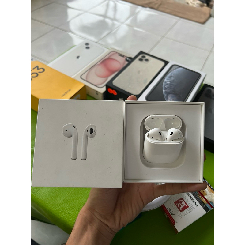 Airpods gen 2 iBox With charging case second Garansi resmi indonesia