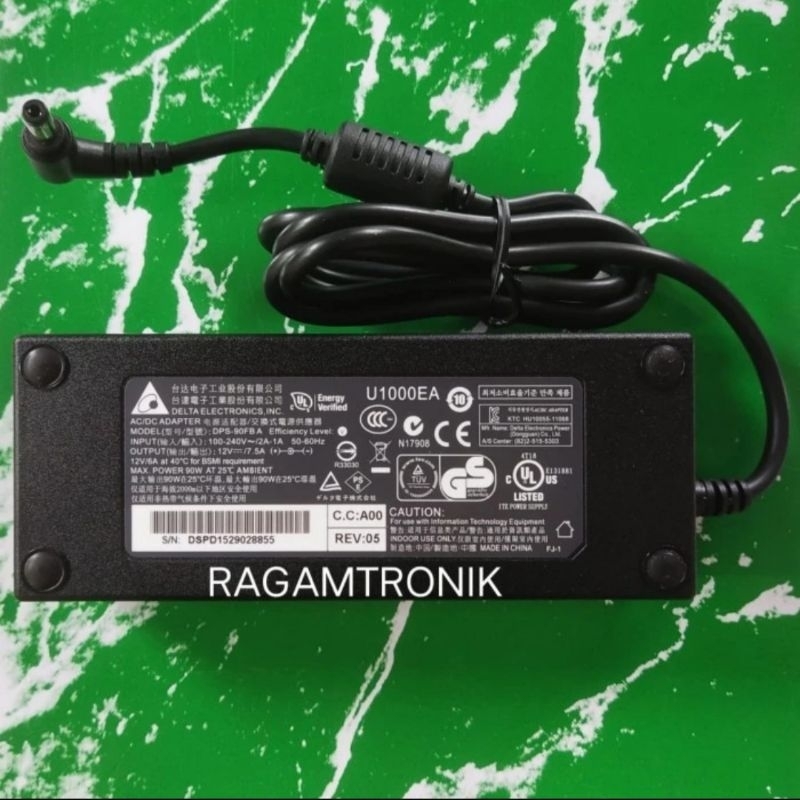 Adaptor 12V 7,5A Original Delta Electronics DPS-90FBA utk NAS STORAGE