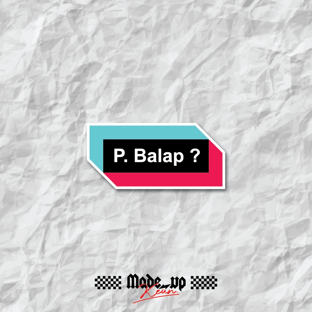 STICKER PRINT CUT P BALAP UNTUK MOTOR MOBIL HELM SUDAH MEMBENTUK POLA DESAIN ANTI AIR ANTI PANAS COC