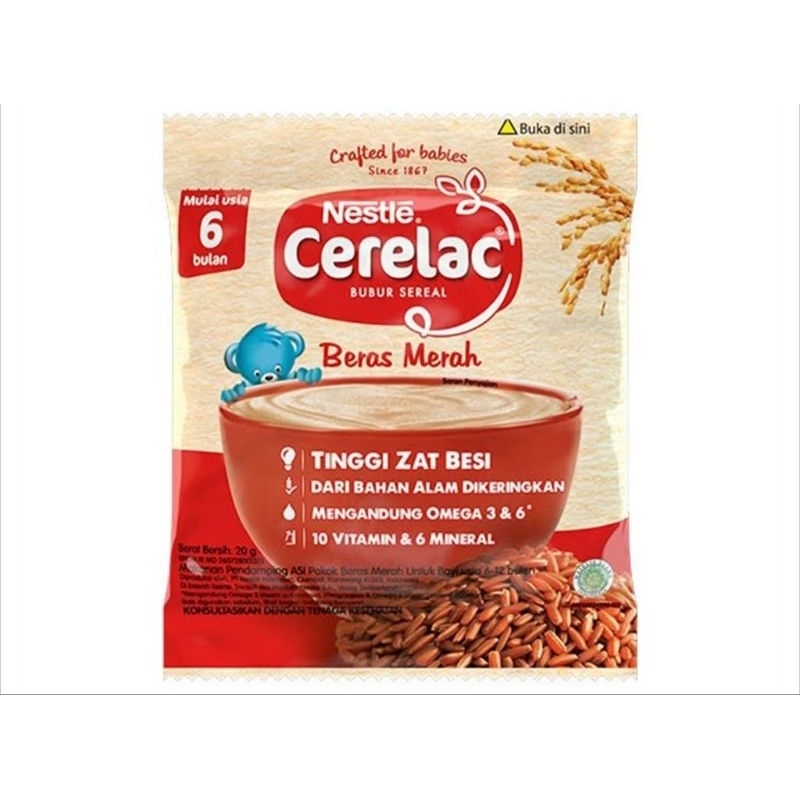 

Nestle Cerelac Merah Beras Merah 20gr