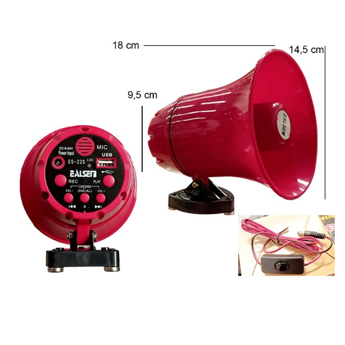 Megaphone Toa Mini Pengeras Suara Rekaman Corong Mini