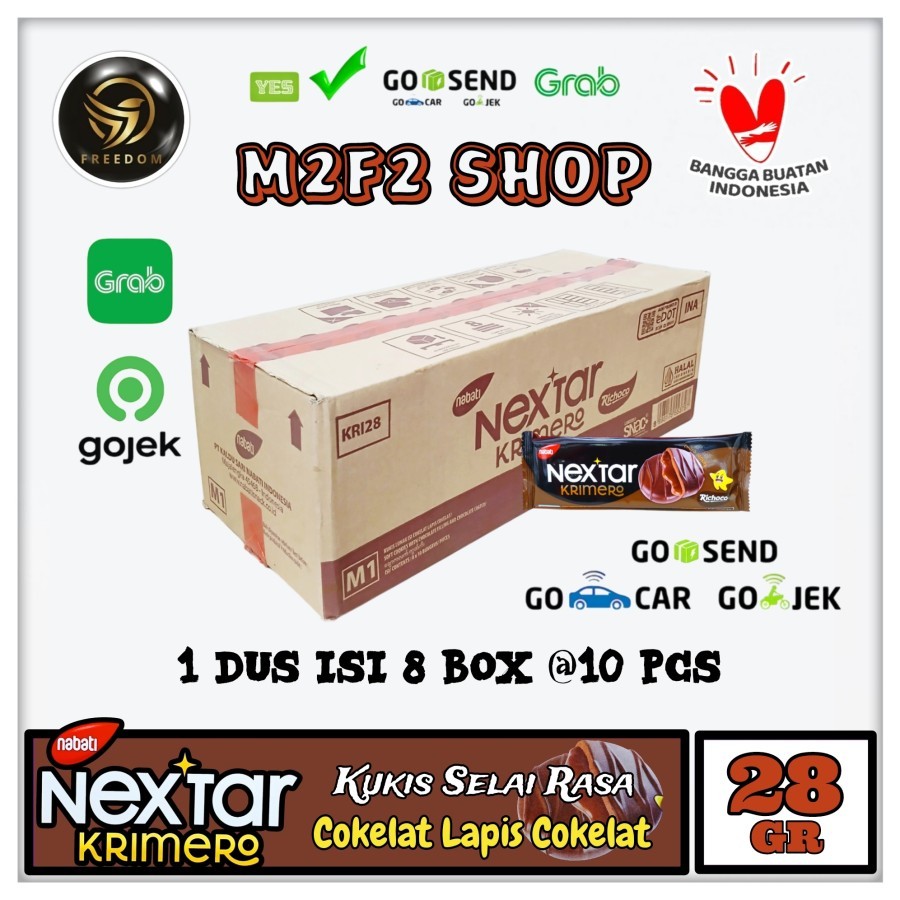 

Nabati Nextar Krimero Richoco | Biskuit Lapis Cokelat - 28 gr Kemasan Karton (Khusus Bluebird/Gosend/Grab)