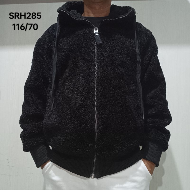 Jaket Hoodie Zipper Sherpa JEEP