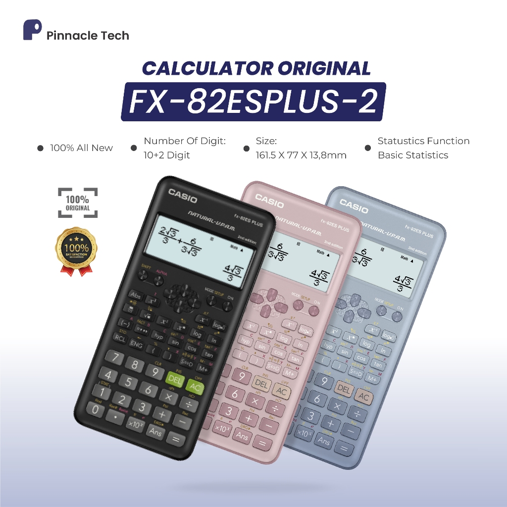 

Kalkulator CASIO FX 82 ES PLUS - FX-82ES Plus Calculator Scientific Sekolah