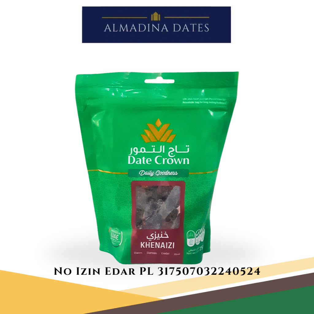 

Kurma Khenaizi Date Crown 250gr Kemasan Pouch