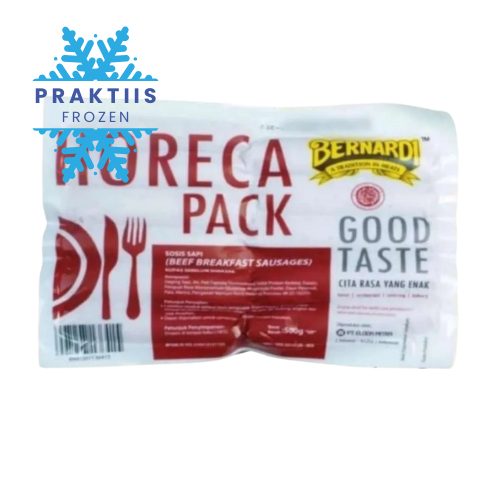 

SOSIS BERNARDI BEEF BREAKFAST VP 500GR HORECA