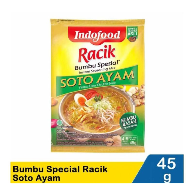 

Indofood Bumbu Spesial Racik Soto Ayam 45G
