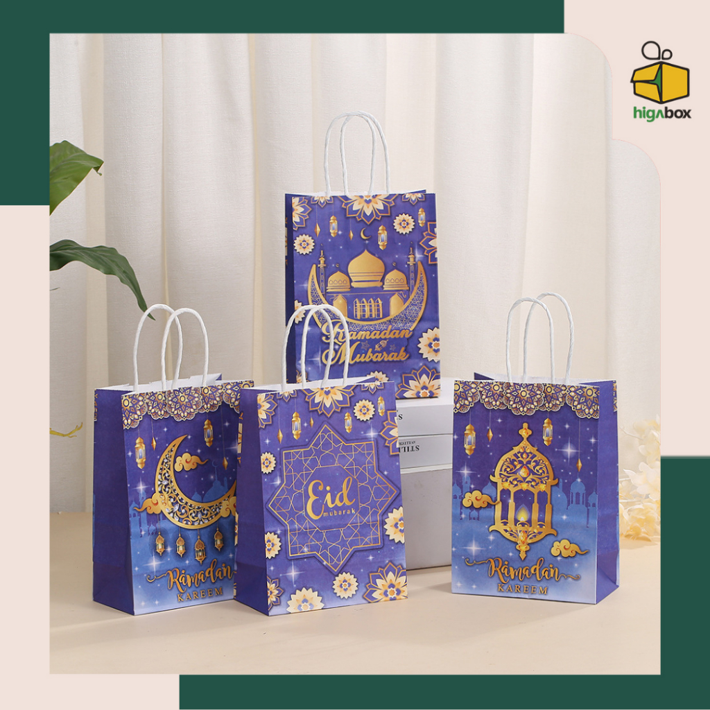 

Paperbag Kraft Idul Fitri / Paper bag Eid Mubarak / Hampers Lebaran Idul Fitri | AK02P4